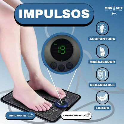 Alfombra Masajeadora Eléctrica EMS Portátil – Alivio del Dolor, la Tensión y la Hinchazón en los Pies 💆‍♂️ ¡Últimas unidades disponibles!